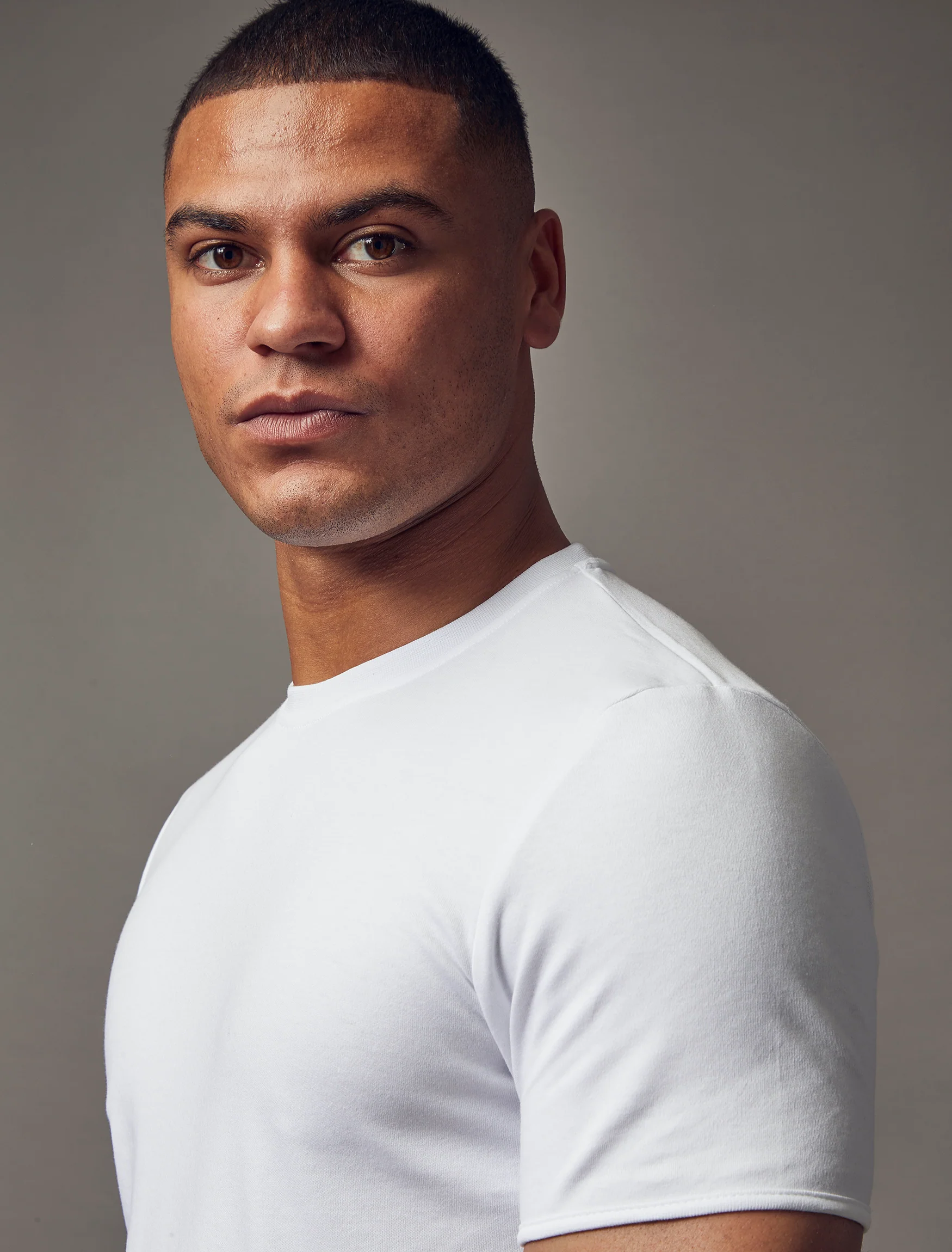 White Tapered Fit T-Shirt - Image 5